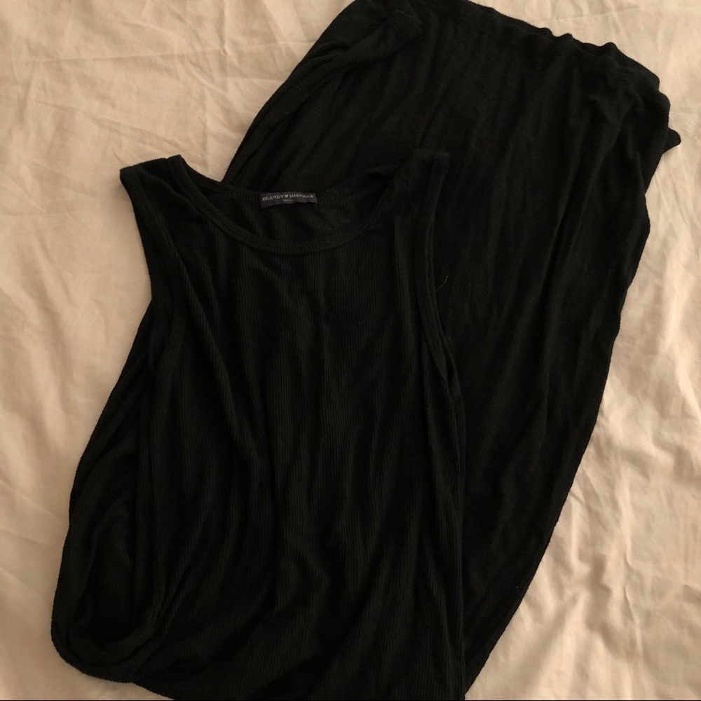 Ribbed maxi dress